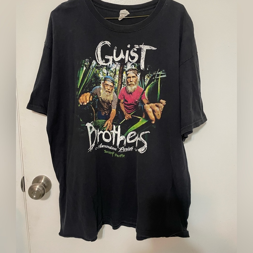 Anvil Swamp people Ascension parish Guist Brothers short sleeve black T Shirt XL